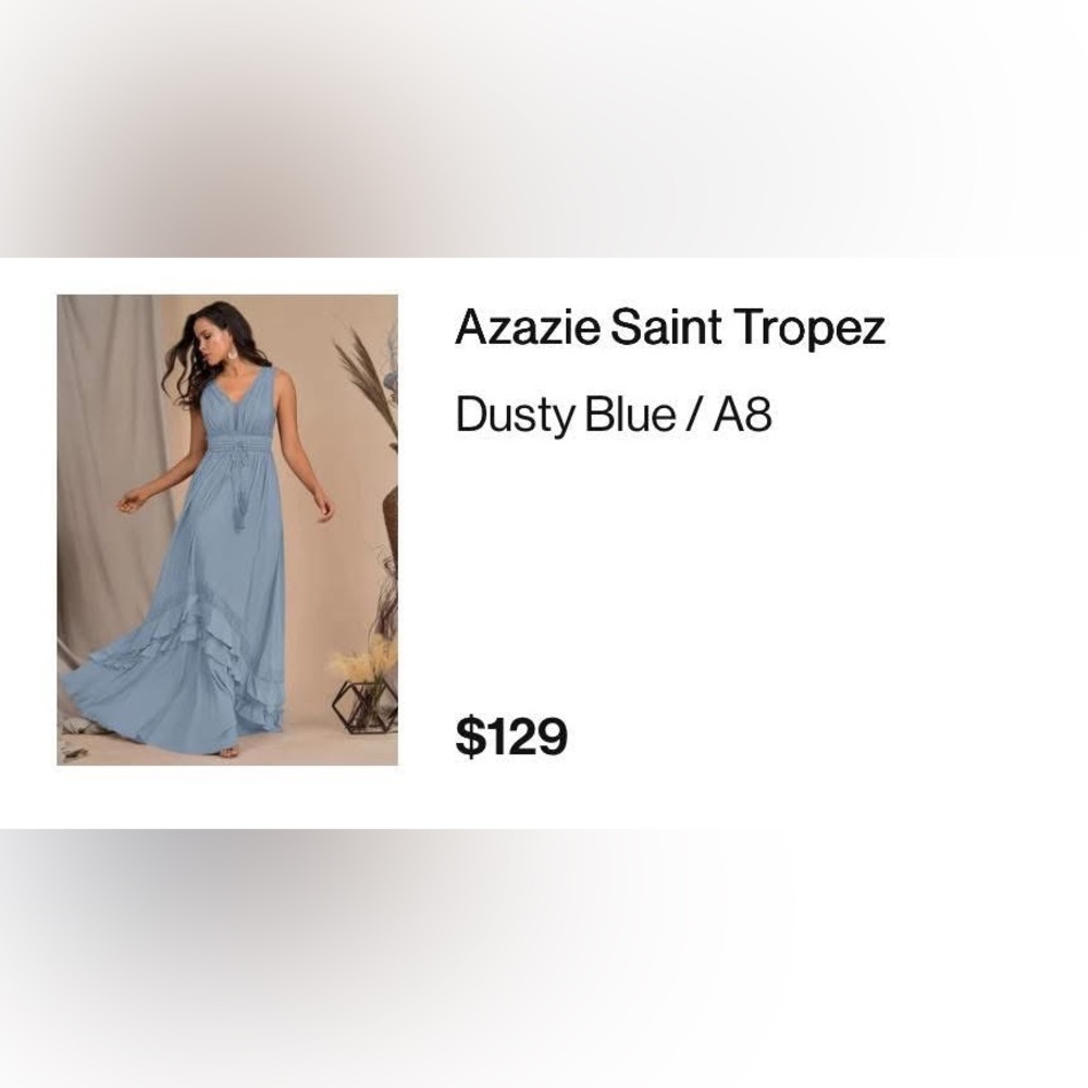 Azazie Boho Dress- Bridesmaid or Guest- NEW WITH TAGS